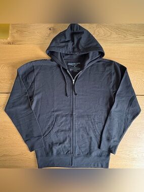 Obsessive Love LA Men's Black Zip Up Hooded Sweatshirt Size Medium